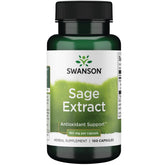 Swanson Extrait de sauge – Bouteille, soutien bien-être général et protection naturelle.