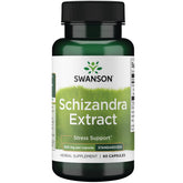 Swanson Schizandra Extrait 500 mg, bouteille de 60 capsules, soutien énergétique naturel