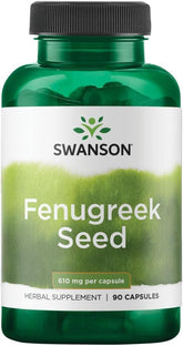 Swanson fenugrec, bouteille 610 mg, pratique pour l’usage quotidien des compléments naturels.