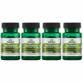 Swanson Genisteine capsules - boîte visible, soutien potentiel au confort féminin.
