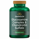 Swanson Glucosamine Complex & Chondroitine sur bouteille, potentiel soutien à la mobilité