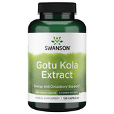 Swanson Gotu Kola, bouteille — soutien potentiel à la circulation et vitalité quotidienne.