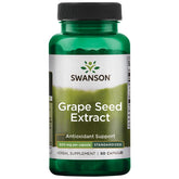Swanson Extrait standardisé de graines de raisin en bouteille, soutien antioxydant potentiel.