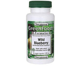 Swanson GRN myrtilles sauvages : bouteille de capsules véganes, pratique et naturelle.