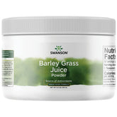 Swanson GRN Barley Grass Juice PWD emballage: poudre nutritive prête à l’emploi