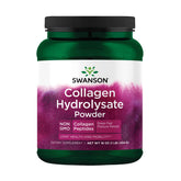 Swanson Haute Plains Poudre de collagene hydrolysee dans sa bouteille, soutien potentiel pour cheveux et peau.