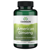 Swanson HERB Ginseng Américain en capsules: soutien à la vitalité générale.
