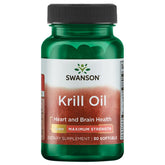 Swanson huile krill EFA Max Str bouteille – soutien potentiel à la peau et articulations.