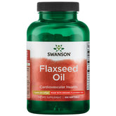 Swanson huile de lin omega-3 flacon 1000 mg pour peau saine et usage quotidien