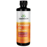 Swanson Omégatru huile de lin en bouteille, potentiel soutien oméga-3