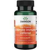 Swanson Immunité Ultime, bouteille face, soutien quotidien au système immunitaire.