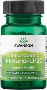 Swanson Immunobiotic Immuno-Lp20 dans une bouteille, soutien potentiel de l'immunité au quotidien.