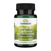 Swanson Indole-3-Carbinol et Resveratrol – bouteille prête pour le soutien cellulaire.