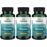Swanson L-Citrulline Malate – bouteille visible, soutien potentiel à l'énergie et à la circulation.