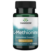 Swanson L-Méthionine 500 mg, bouteille, soutien potentiel de la fonction hépatique