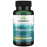 Swanson L-Méthionine Ajinomoto – bouteille visible, soutien potentiel au métabolisme.