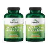 Swanson Lactobacillus Acidophilus : bouteille 2 pack, soutien digestif possible au quotidien.