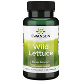 Swanson Laitue Sauvage Spectre Complet 450 mg – capsules pratiques pour usage quotidien.