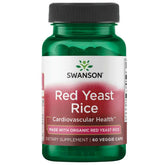 Swanson levure rouge organique – capsules visibles, soutien potentiel au bien-être général