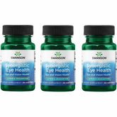 Swanson Lutéine et Zéaxanthine Synergique: flacon et étiquette pour la santé visuelle.