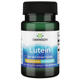 Swanson lutéine 2 mg gélules : bouteille et étiquette – soutien potentiel à la vision saine.