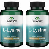 Swanson L-Lysine forme libre – flacon de 100 capsules, soutien naturel au stress