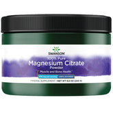 Swanson Magnésium Citrate Poudre Non Aromatisée, dosage facile dans une boisson