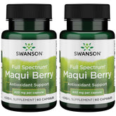 Swanson Maqui Berry 400 mg – bouteille, gélules faciles à prendre.