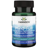 Swanson Mindfull - bouteille montrant le flacon, soutien mémoire et concentration