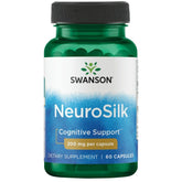 Swanson Neurosilk 200 mg gélules, boîte visible, soutien potentiel à l'attention