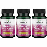 Swanson Ovarian Glandular – bouteille-dosage: soutien potentiel quotidien pour l'équilibre hormonal.