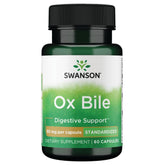 Swanson Ox Bile, bouteille de 60 gélules, soutien potentiel à la digestion.