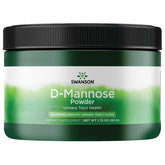Swanson Poudre D-Mannose dans bouteille 50 g, soutien potentiel à la flore urinaire.