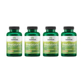 Swanson Prébiotiques Capsules: bouteille montrant les gélules pour favoriser une flore intestinale équilibrée.
