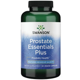 Swanson Prostate Plus, bouteille de capsules végétales, soutien potentiel à la santé urinaire.