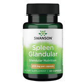 Swanson Glandulaires de Rate Cru – emballage visible, soutien potentiel au bien-être quotidien.