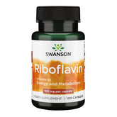 Swanson Riboflavine – bouteille 100 mg, soutient énergie et métabolisme