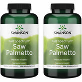 Swanson Saw Palmetto – bouteille de gélules 540 mg pour soutien potentiel de la prostate.