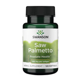 Swanson Saw Palmetto – bouteille, soutien potentiel de la prostate et du flux urinaire.