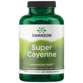 Swanson Super Cayenne – bouteille de capsules pour favoriser la circulation.