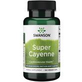 Swanson Super Cayenne bouteille: soutien éventuel à la circulation et à la santé vasculaire.
