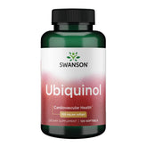 Swanson Ubiquinol 100 mg, boîte 120 gélules, format pratique pour le quotidien.
