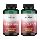 Swanson Ubiquinol bouteille 100 mg et gélules prêtes à l’emploi pour énergie potentielle.