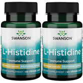 Swanson Ultra L-Histidine Ajipure 500 mg – capsules en emballage, soutien immunitaire potentiel.
