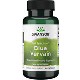 Swanson Vervaine Bleue spectre complet flacon de 60 gélules – soutien potentiel d'humeur.