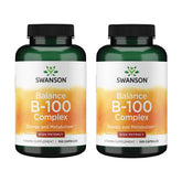 Swanson Vitamin B-100 bouteille visible, potentiel soutien énergie au quotidien.