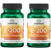 Swanson Vitamine E naturelle, bouteille de gélules, soutien potentiel du cœur et des tissus