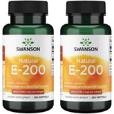 Swanson Vitamine E naturelle - bouteille montrant le flacon, soutien potentiel au cœur et antioxydant.