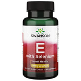 Swanson Vitamine E et Sélénium, bouteille de gélules, soutien antioxydant potentiel au quotidien