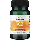 Swanson vitamine K2 MK7 dans une bouteille, soutien potentiel du cœur et des os.